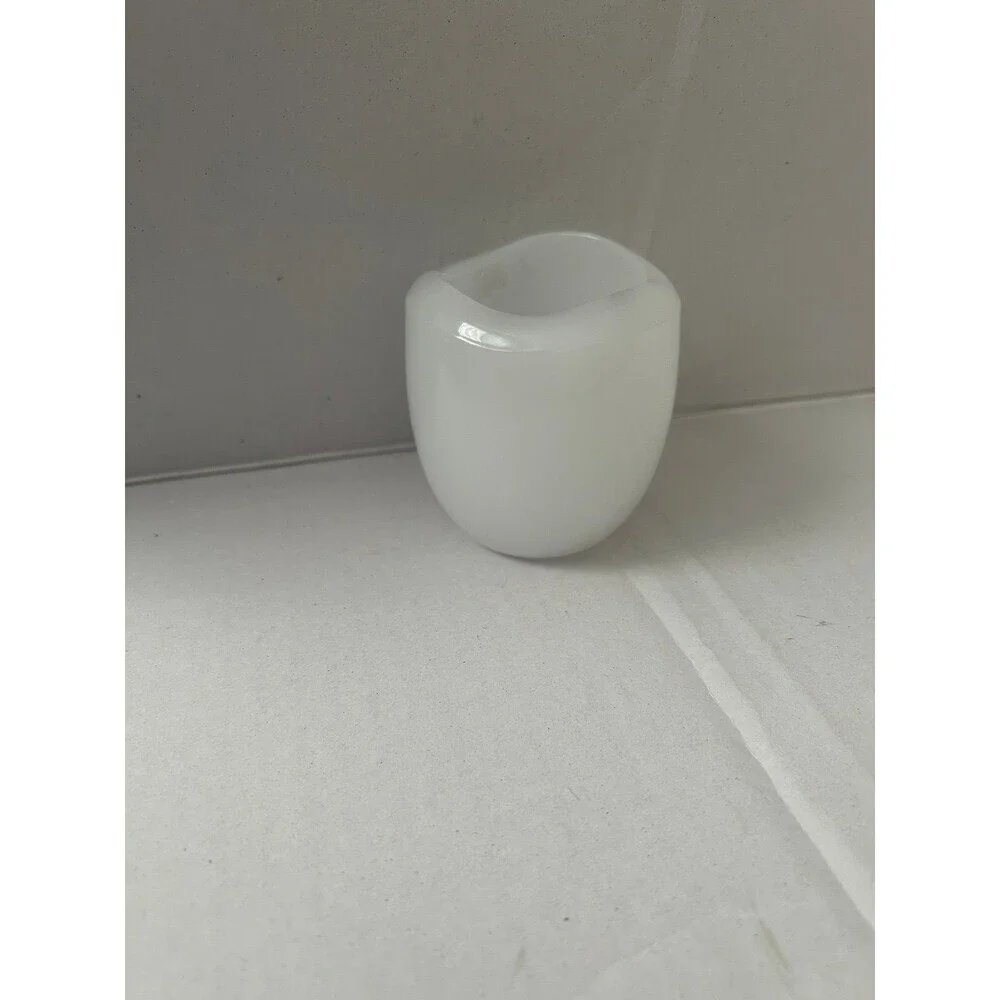 Partylite Votive Candle Holder Milky White Glass Home Decor